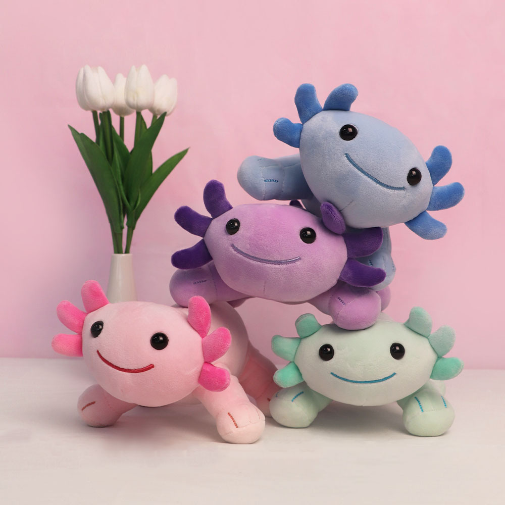 

4pcs Axolotl Plush Toy Axolotl Stuffed Animal Plush Pillow Doll Cute And Soft Axolotl Birthday Gift Home Decoration