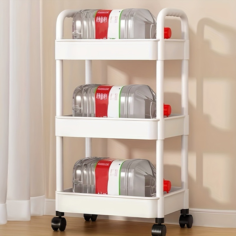 Rolling Storage Trolley Slide Shelving Wheels - Temu