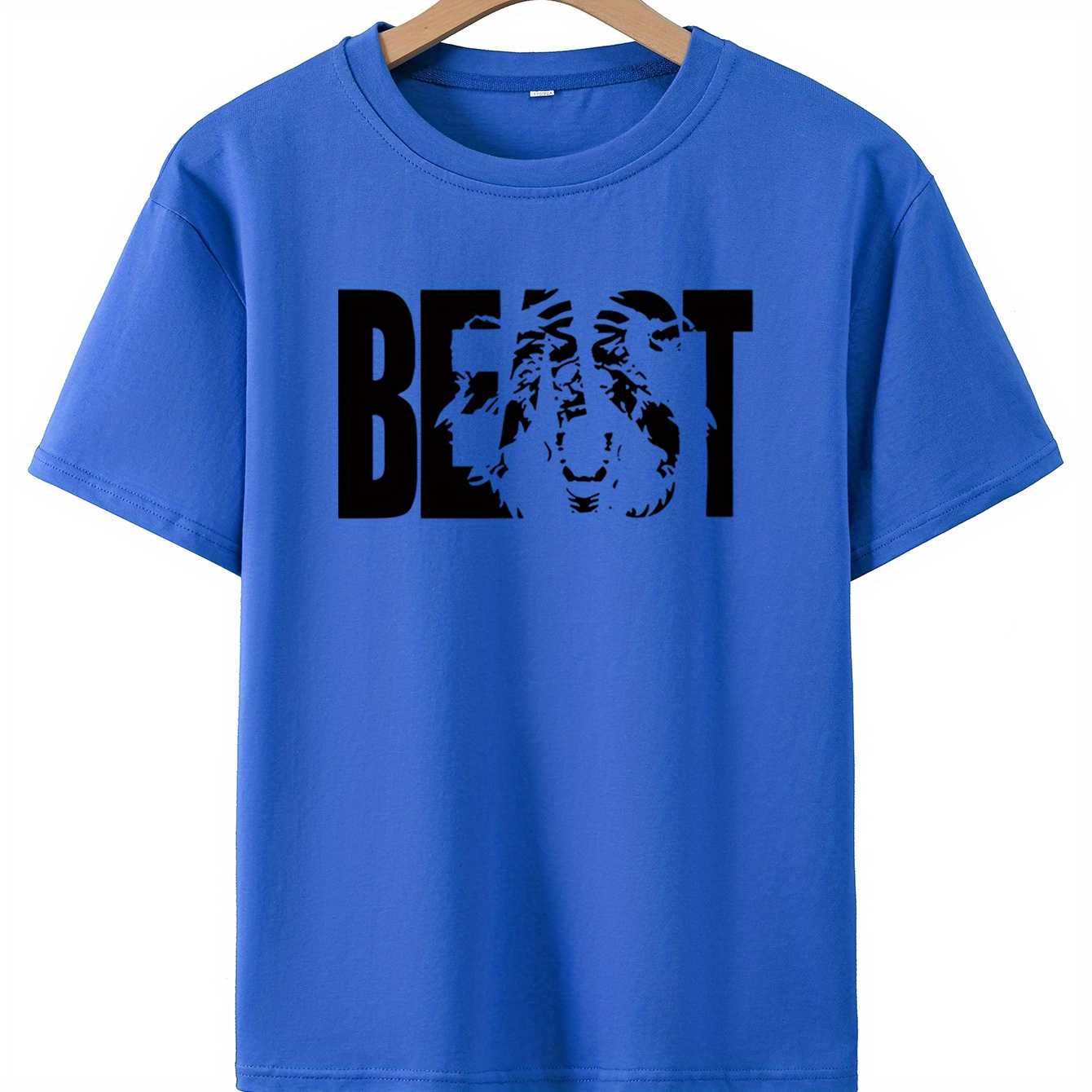 

Print Boy's Crew Neck T-shirt, Short Sleeve Comfy Versatile Tee Tops, Summer Casual Clothing