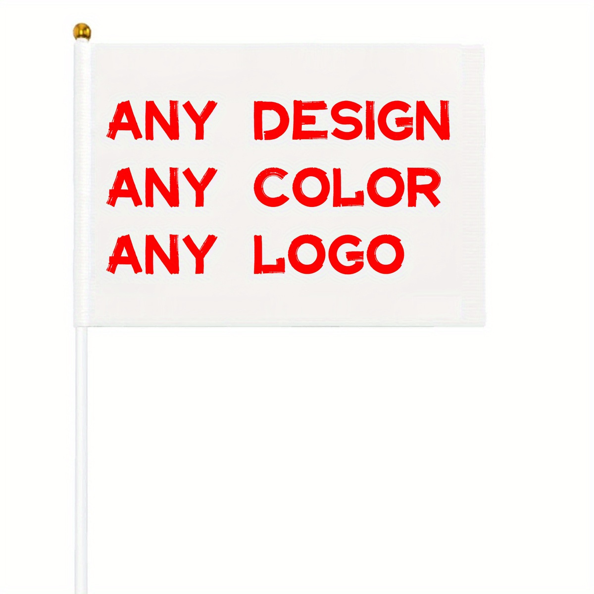 

Flags Stickers - 5.5x8.3in, , Includes Plastic Flagpole For , Marches &