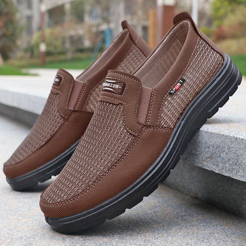 mens breathable non slip durable sneakers slip on low top casual shoes summer outdoor fishing comfy 1