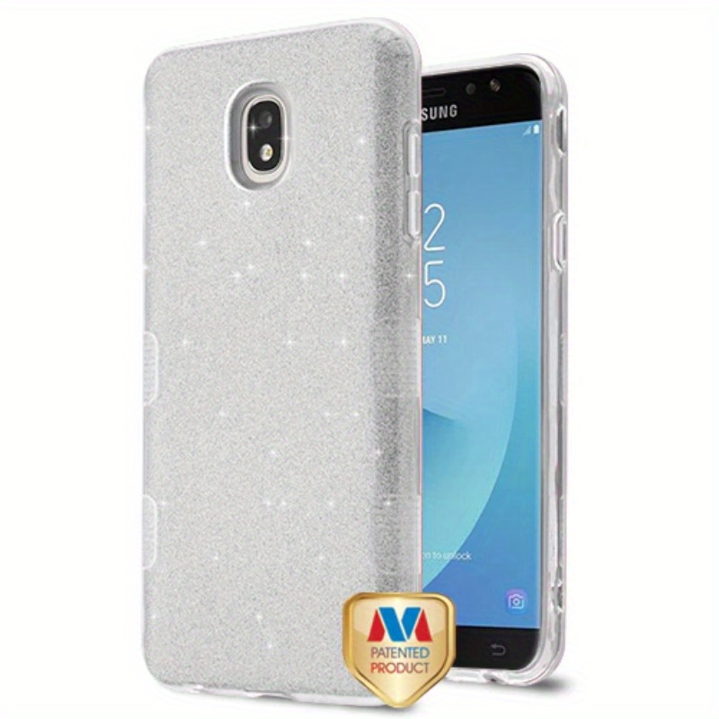 

Full Glitter Tuff Series Case For Samsung J737p (galaxy J7 (2018))galaxy J7 Star Galaxy J7 V 2nd Gen Silver