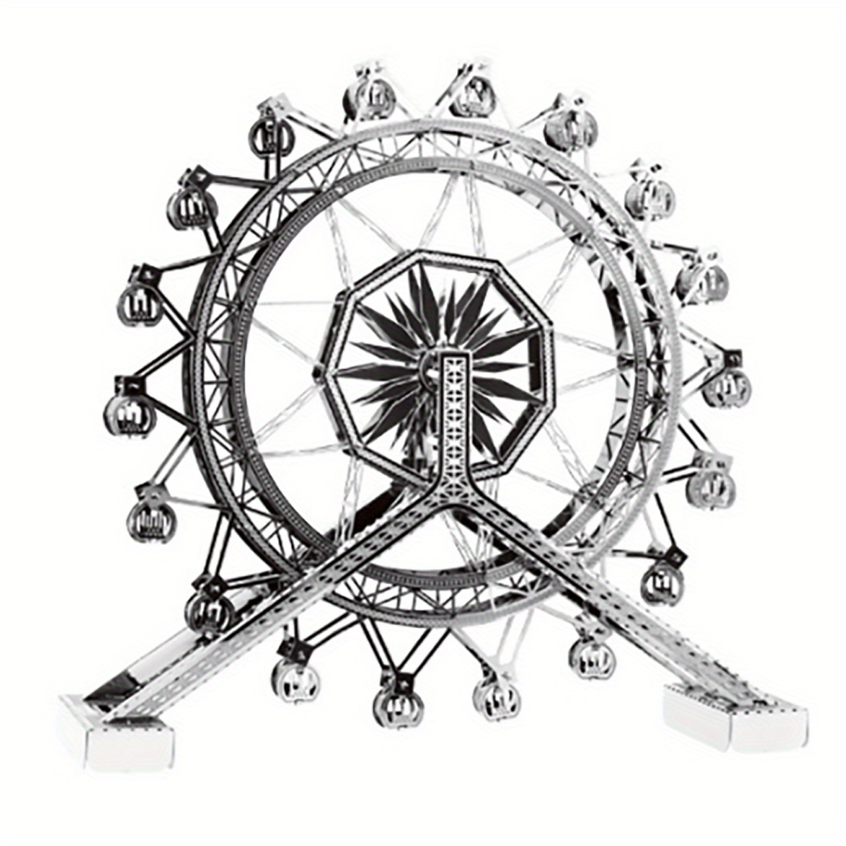 Eye 3d Metal Puzzle - Diy Laser-cut Stainless Steel Jigsaw Model Kit