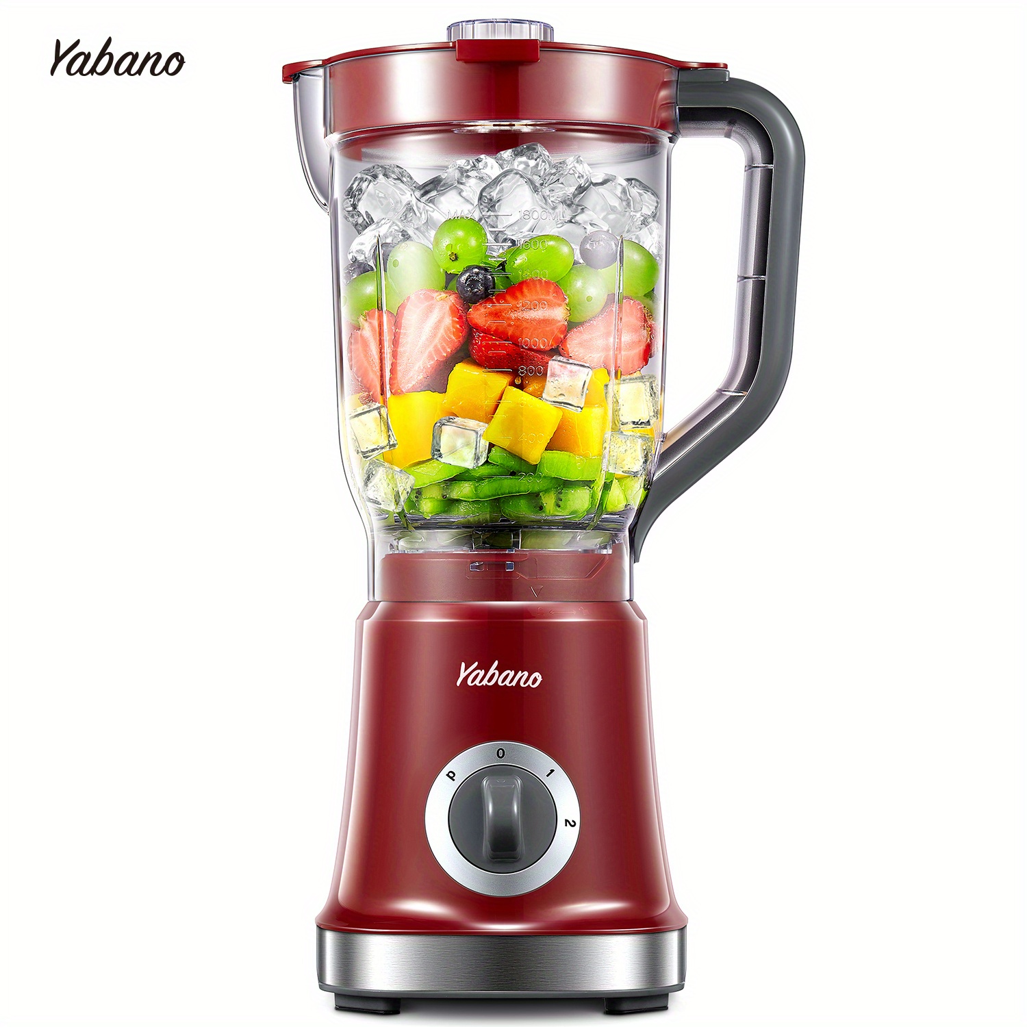 

Yabano 60 Oz Red Food Blender With Removable Blade, High-speed Performance, Crushes Ice And Fruits, Easy To Clean, Versatile Juicing Capabilities, Stylish And Durable (red)