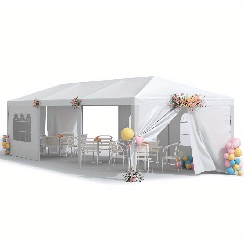 

10' X 30' Outdoor Gazebo Wedding Party Tent Patio Canopy Camping Shelter Pavilion W/removable Sidewalls Carport Cater Bbq Events