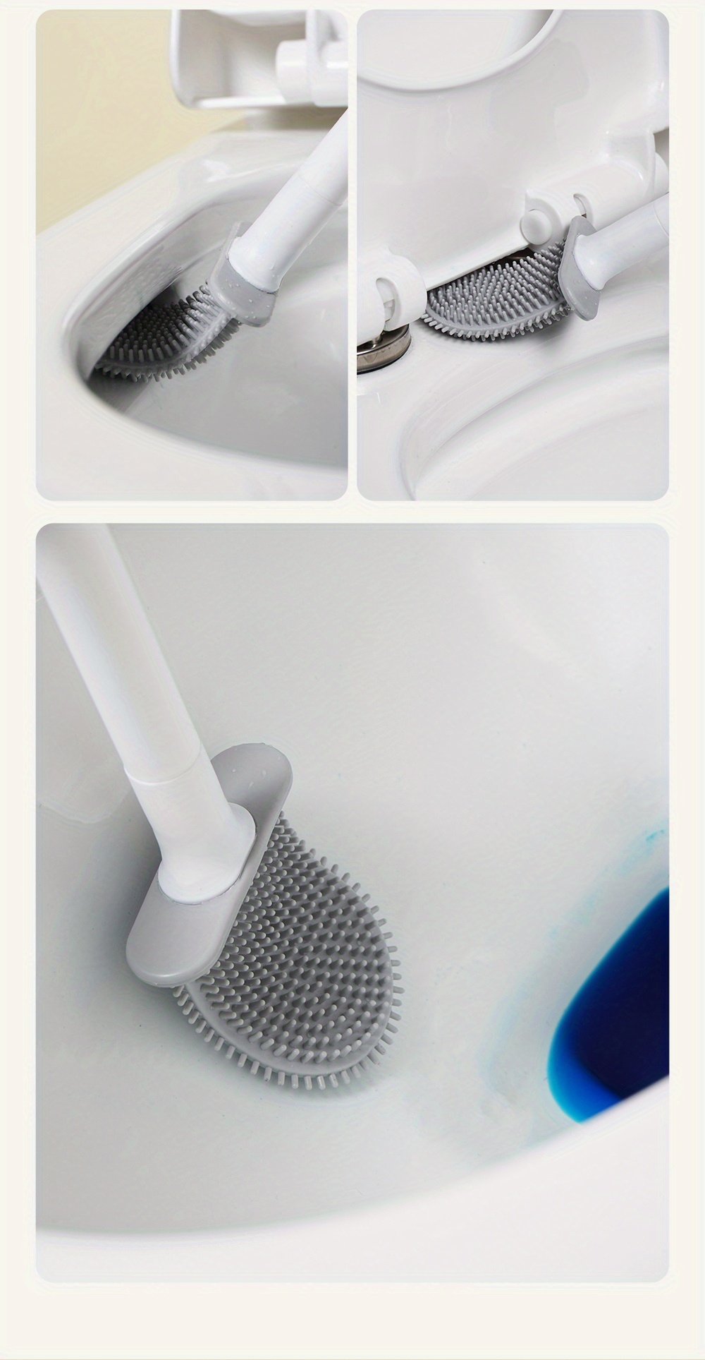     toilet brush home bathroom i give you cleaning brush detachable rod no drilling wall hanging toilet brush details 6