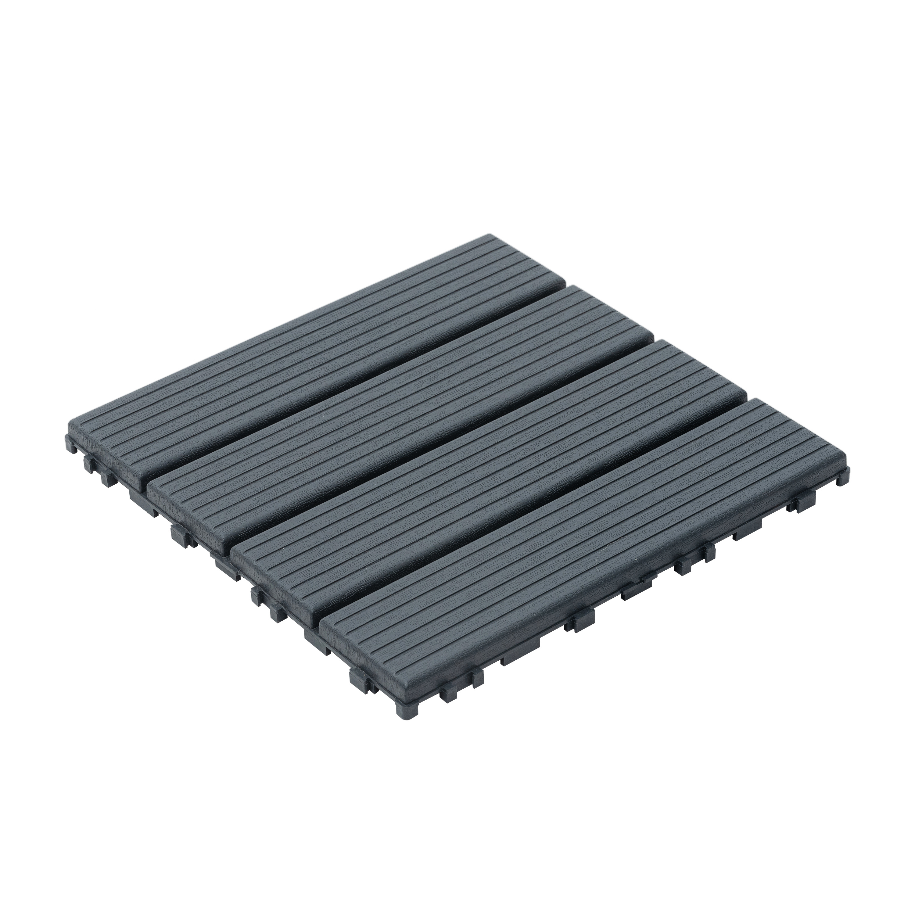 TEMU 44 Interlocking Plastic Outdoor Floor Tiles For Backyard, Patio, And Outdoor Walkways. Waterproof Deck Tiles. , Made Of Durable Pp Material.