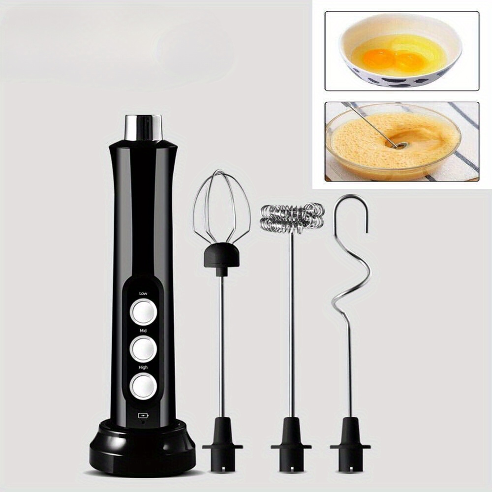 

Portable Rechargeable Electric Milk Frother Foam Foamer,