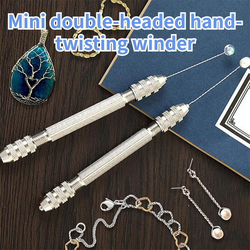 

1pc Elegant Mini Double-headed Hand - 304 Stainless Steel, Intricate Copper With Textured Grip For Sophisticated Jewelry Crafting