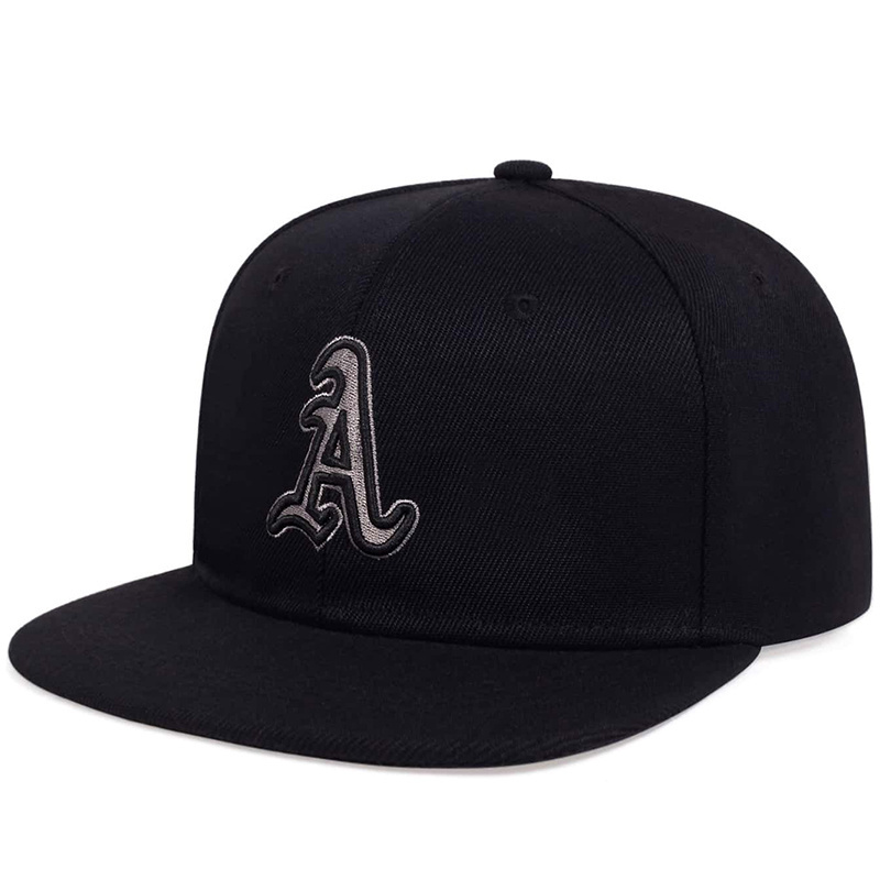 TEMU Men Gothic Letter A Embroidered Hip Hop Hat Flat-brimmed Hat Outdoor Sport Adjustable Sunscreen Hat Spring Autumn Travel Beach Vacation