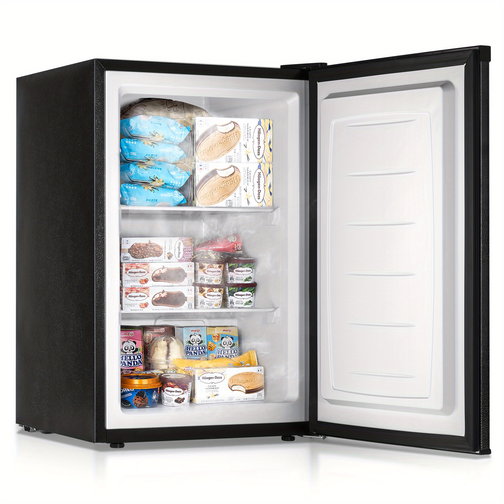 

Upright Freezer, 3.0 Cubic Feet, Single Door Compact Mini Freezer With Reversible Door, Small Freezer For Home/dorms/apartment/office (black)
