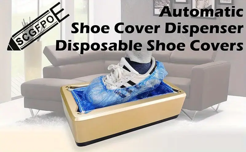Automatic Shoe Cover Dispenser Disposable Non slip Plastic details 1