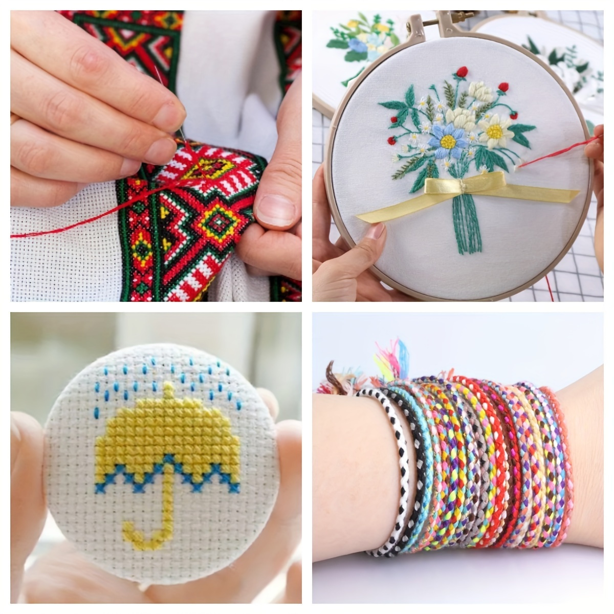 100% cotton embroidery floss set 50 assorted colors Temu Ireland