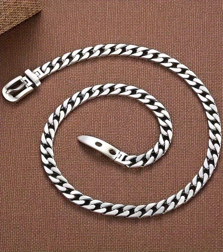 elegant 925 sterling silvery belt   collarbone chain necklace vintage   for casual attire details 3