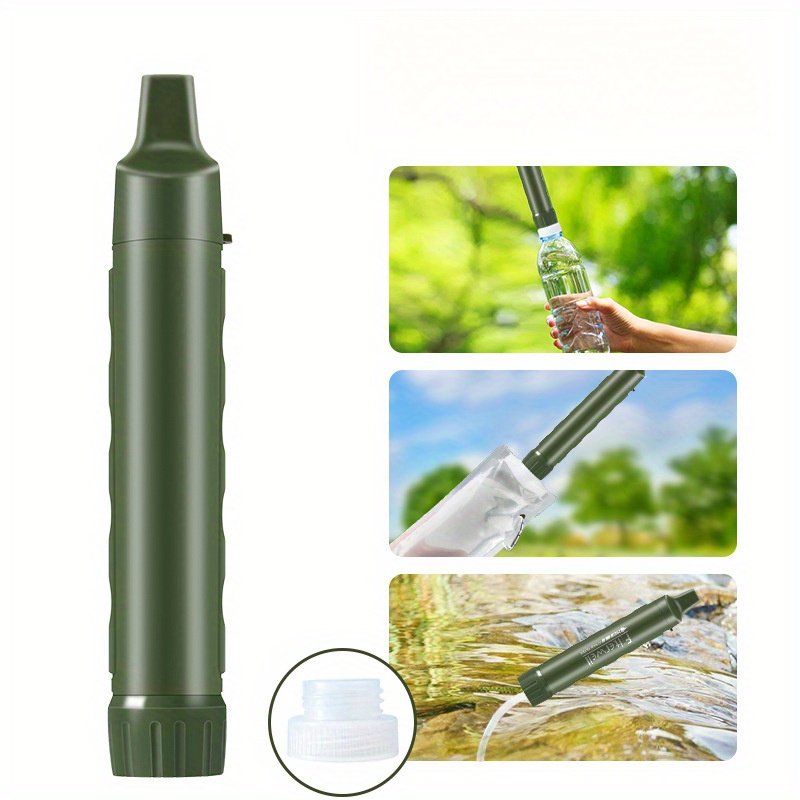 

Portable Outdoor Water Purification Straw - Bottle-compatible, Ideal For Camping, Hiking, And Emergency Survival