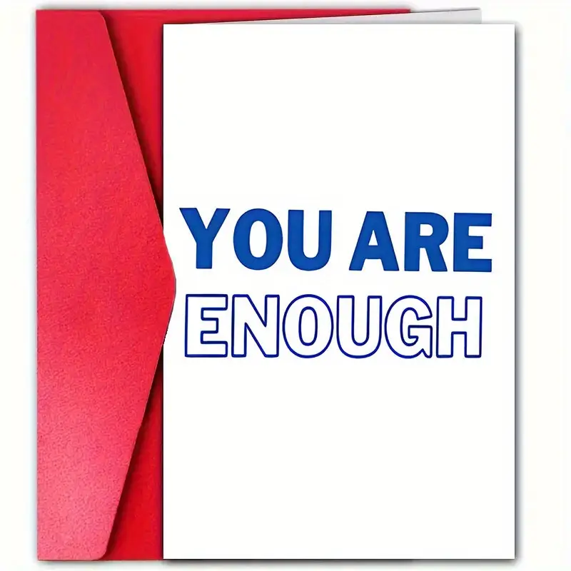 You Are Enough, Friendship & Encouragement Greeting Card You Are Enough, Friendship & Encouragement Greeting Card
