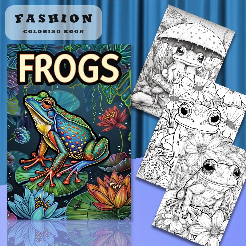 

Cute Frog Notepad For Adults - 22 Pages, Fun Activity, Perfect Gift For Birthdays & Holidays