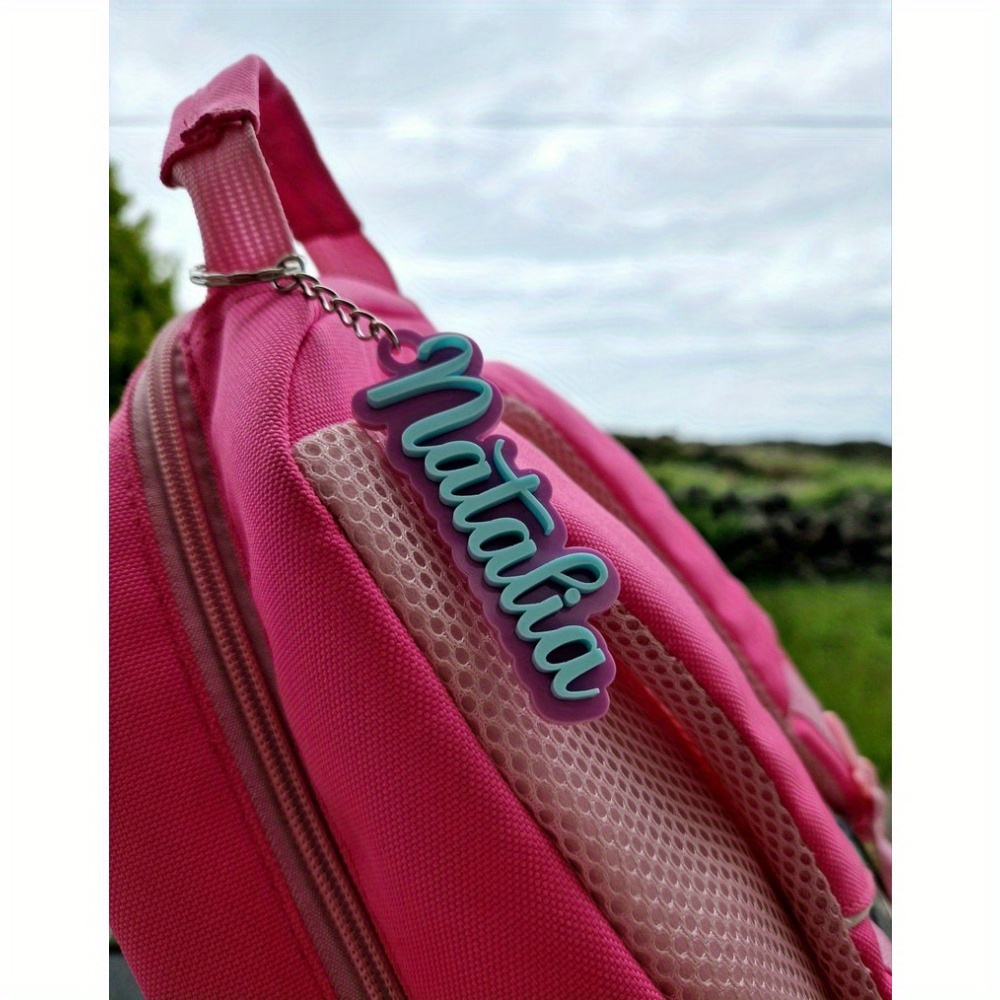 Llavero personalizado con para mochila para bolso personalizado,  llavero accesorios escolares, colgante para bolso