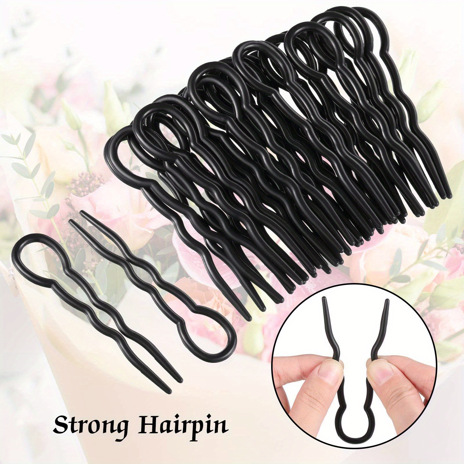 plastic u shaped hair pins set 20 50pcs invisible hairpin grips spiral hair braid twist styling clips elegant minimalist bun maker tools for women bride wedding hairstyle accessories 14 Product details 5