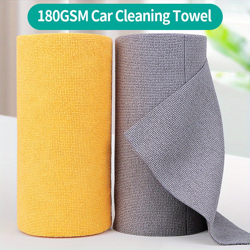 

Microfiber Towels Roll For Car Cleaning, Hand Tear, Reusable - Woven Polyester Space-themed Dish Cloths, Round Contemporary Style, Hand Wash Only - Pack Of 20