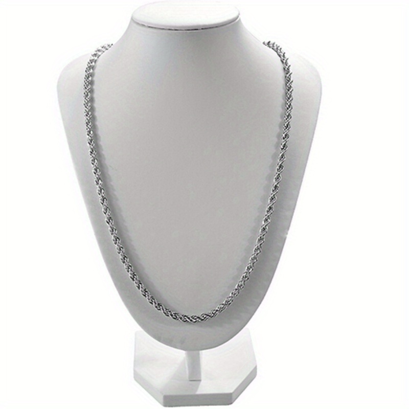 

1pcs Necklace Women Men 925 Silver Twisted Chain Necklace Charm Fashion Jewelry