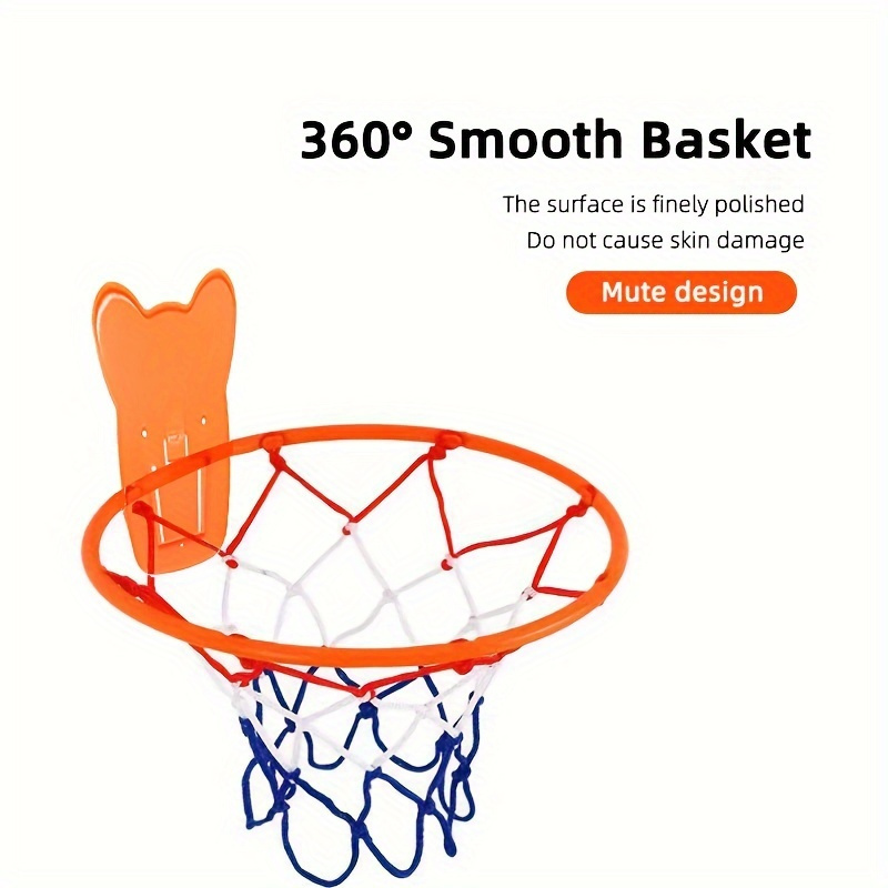 easy install noiseless indoor basketball hoop wall mount adjustable height fits multiple ball sizes perfect for home use details 0
