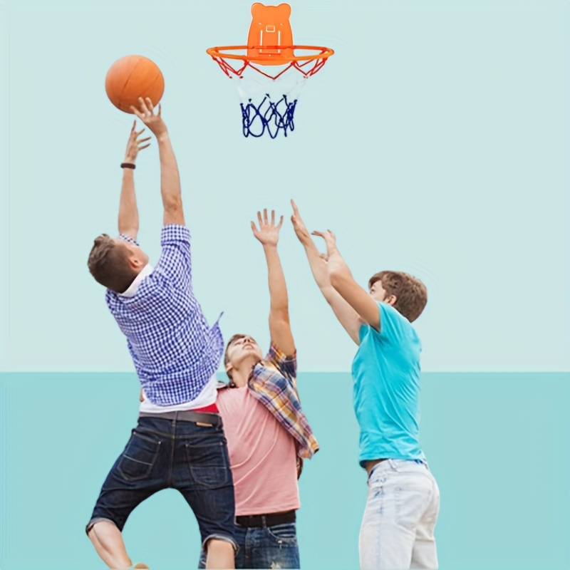 easy install noiseless indoor basketball hoop wall mount adjustable height fits multiple ball sizes perfect for home use details 2
