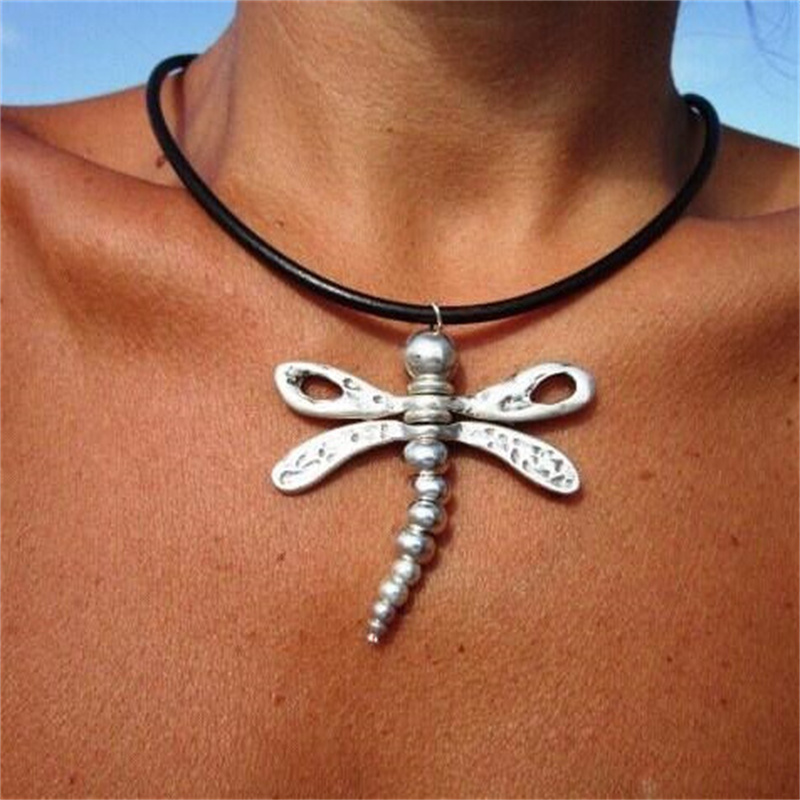 

1pc Vintage Dargonfly Pendant Nekclace Men's Party Band Jewelry Gift Bohemian Style Jewelry