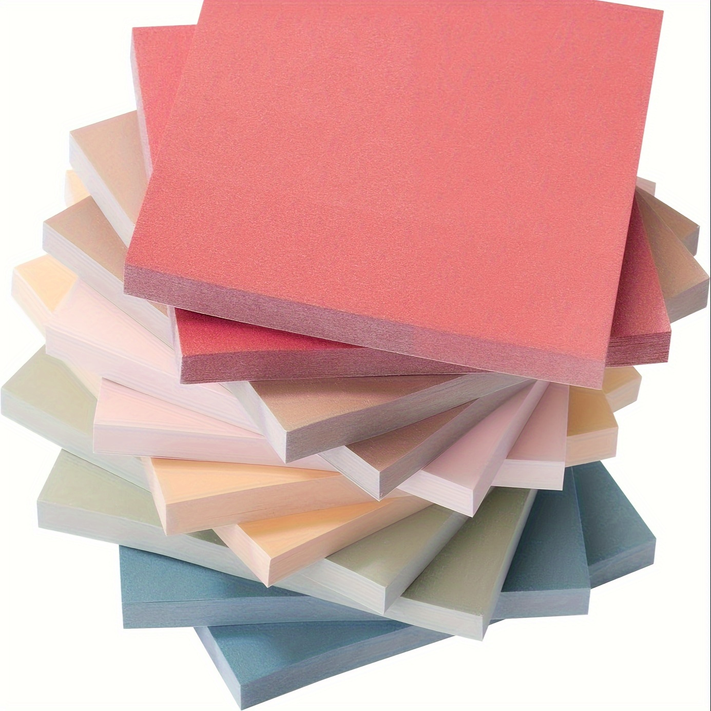 

Vintage-inspired Sticky Notes Set - 6 Pads, 300 Sheets, Assorted Colors, 3x3 Inch Adhesive Memo Pads For Home & Office Use