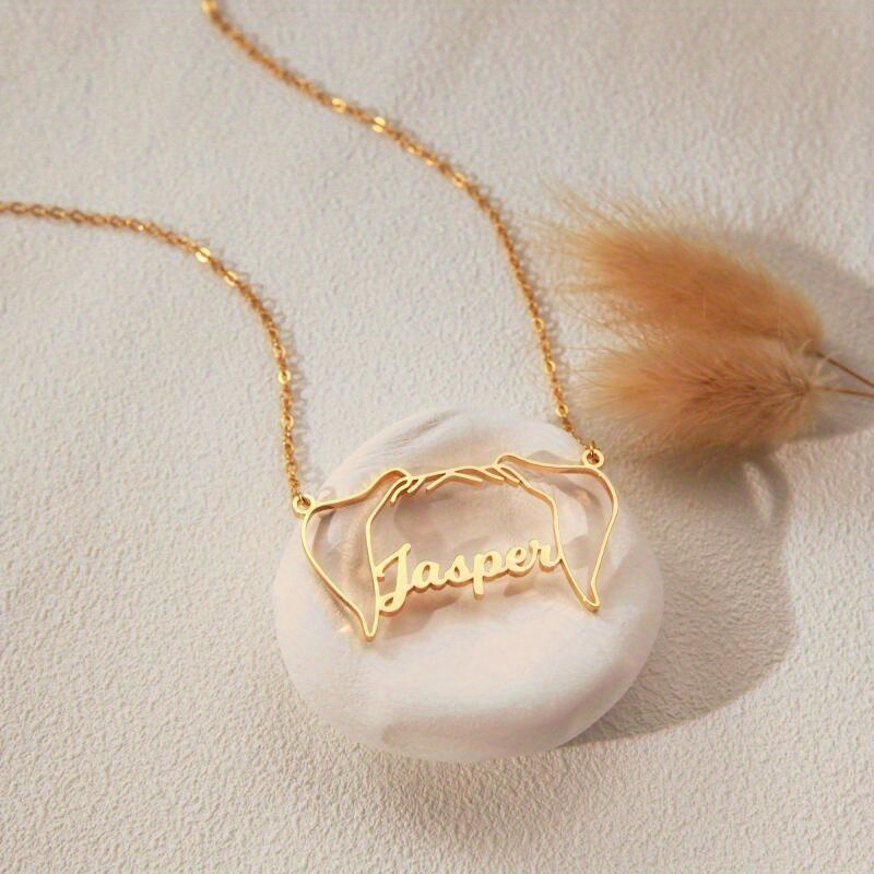 Pet silhouette necklace best sale