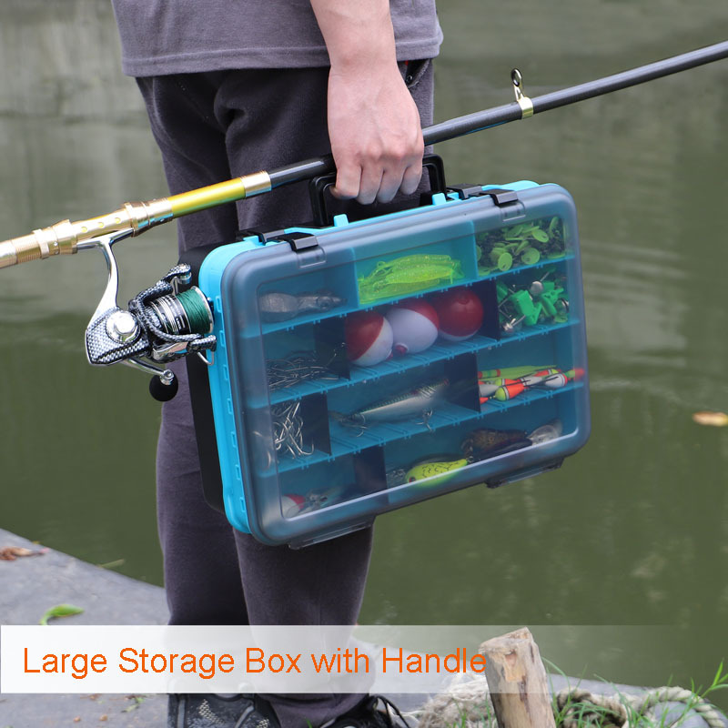 double sided fishing tackle boxes Goture Small Box, Black Waterproof 2 Adjustable L  GOTURE Soft and comfortable Goture Fishing Tackle Storage Hard