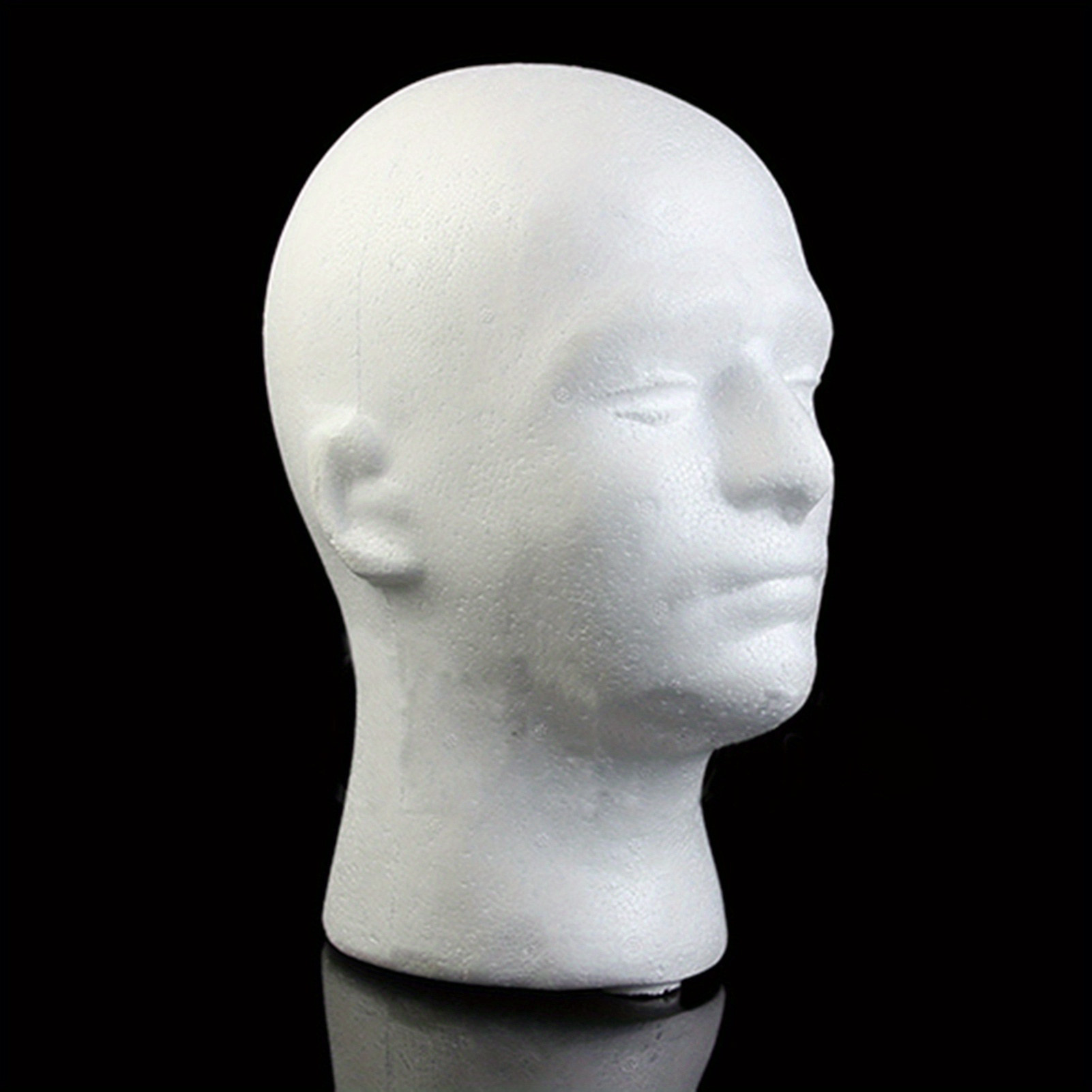 1pc Male Mannequin Head Model - Lightweight, Durable, and Realistic Polystyrene Foam Wig Stand - Perfect Display for Hats, Headphones, and Accessories, DIY Head Model with Easy Setup details 11