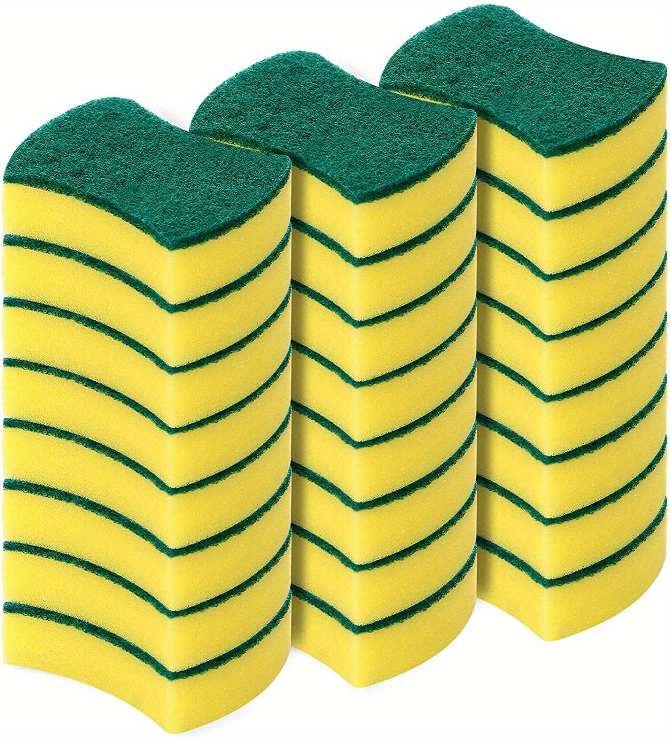 12 pack 24 pack multi purpose cleaning sponges   melamine double sided design for kitchen bathroom car garden ultrafine fiber outdoor glass cleaning tool ideal gift for new year back to school for mom and wife details 0