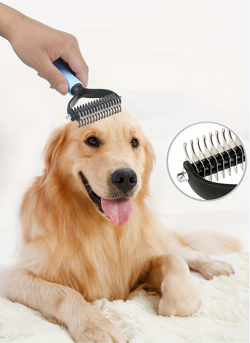 Extra Large Stainless Steel Dog Grooming Brush Gentle - Temu