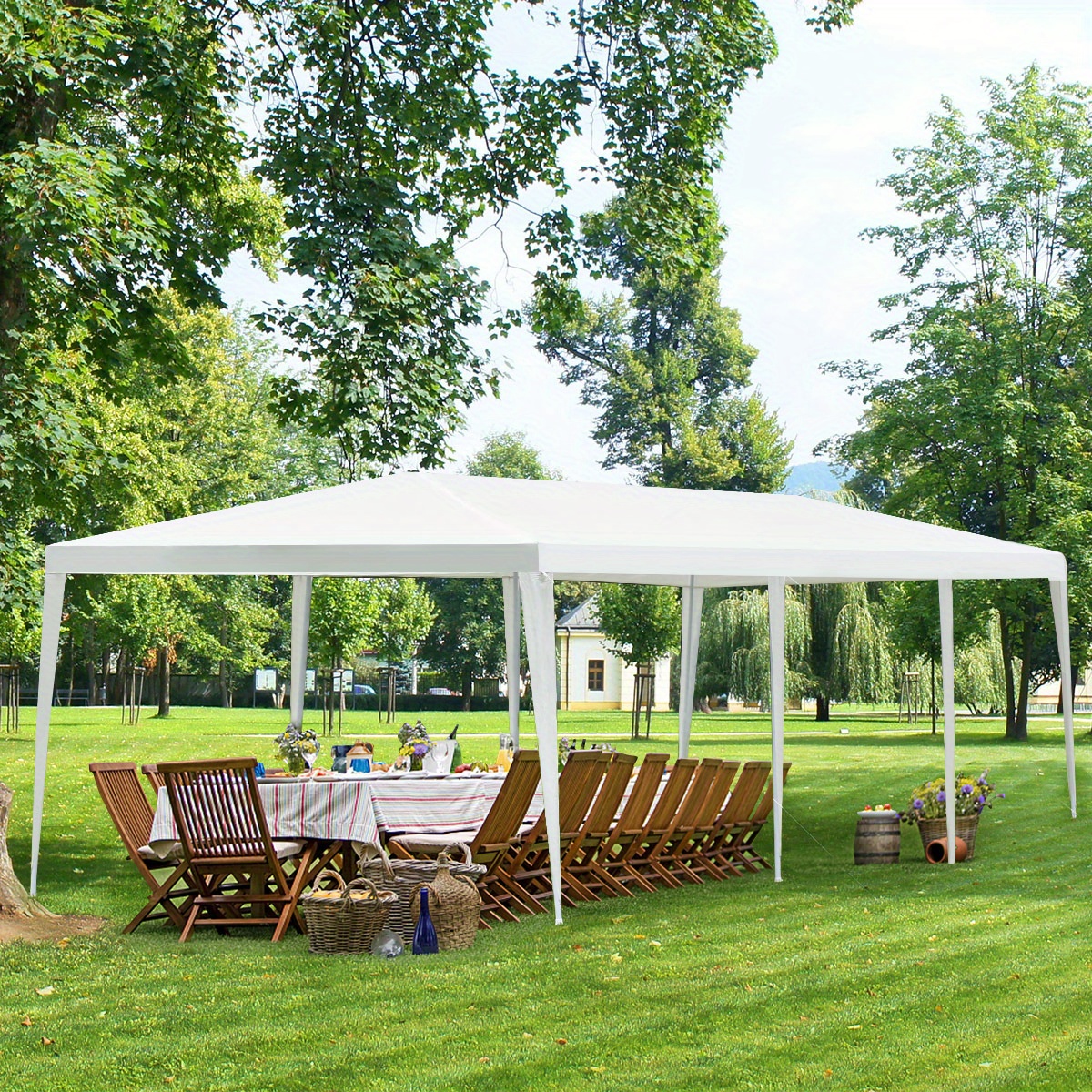 

Gymax 10' X 30' Outdoor Wedding Party Event Tent Gazebo Canopy Heavy Duty Protection