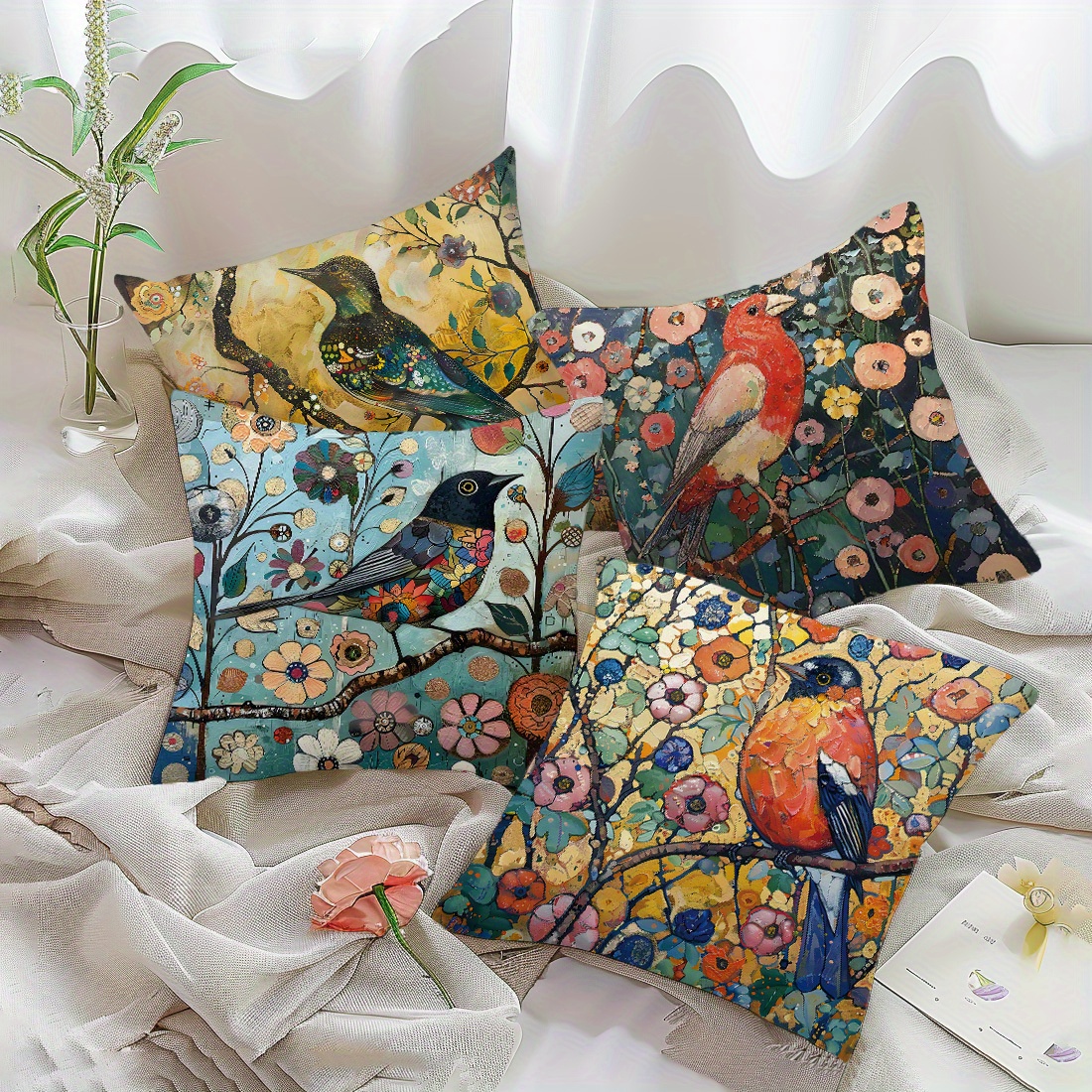 Relleno Cojin 30x50 Fundas De Almohada Bordadas Juego De