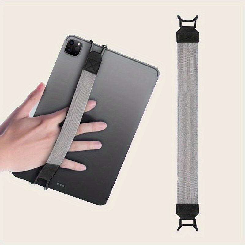 

1pc Universal Polyamide Tablet Hand Strap Holder, Secure Anti-slip Grip, Adjustable, Multi-directional Buckles, Comfort Fits For Ipad & Tablets - Portable & Ergonomic Design For Travel & Daily Use