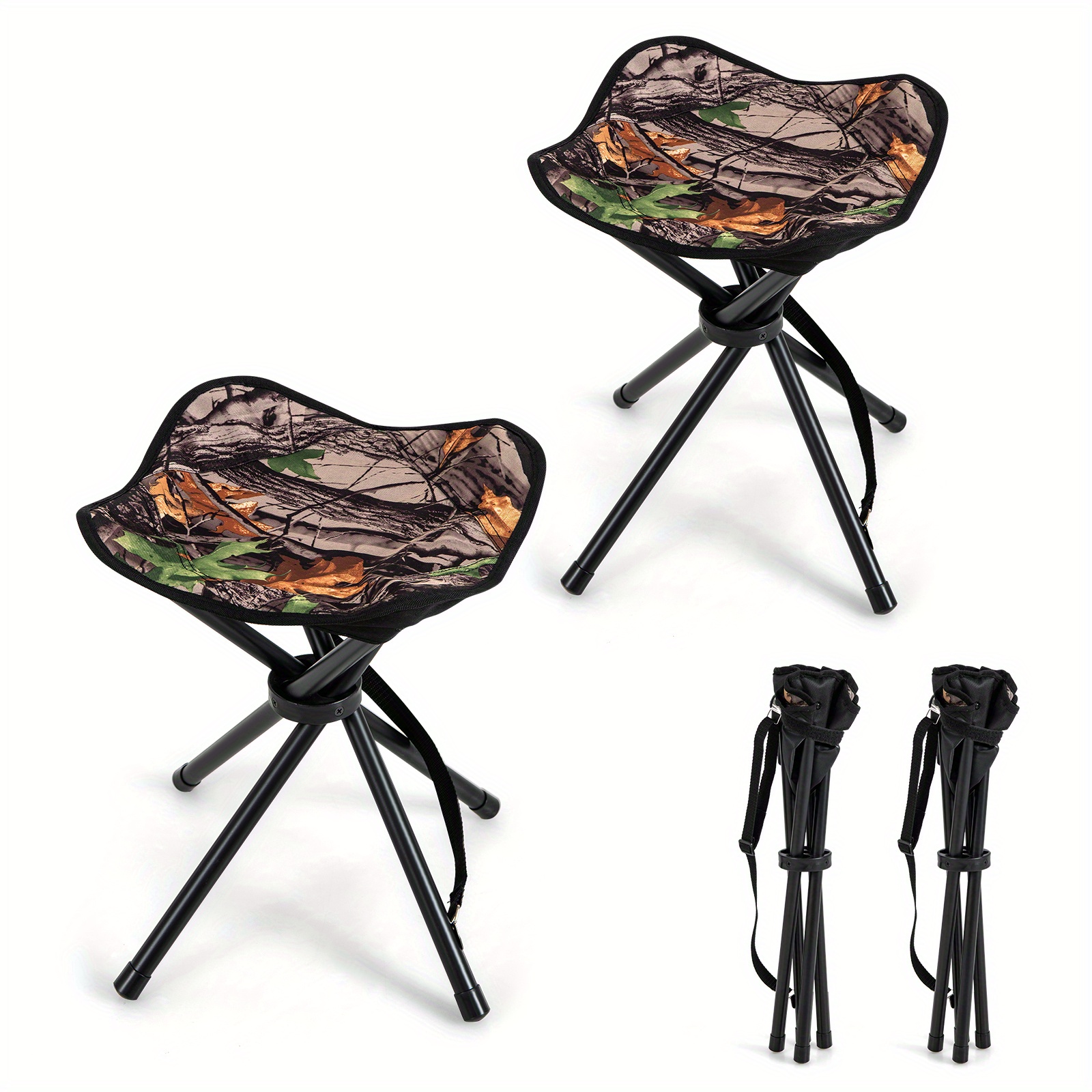 

Multigot 2 Pack Folding Hunting Stool Lightweight Foldable Outdoor Stool Seat