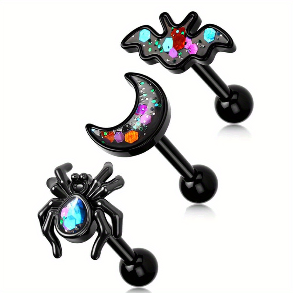 

16g 3pcs Spider/ Bat/ Moon Set