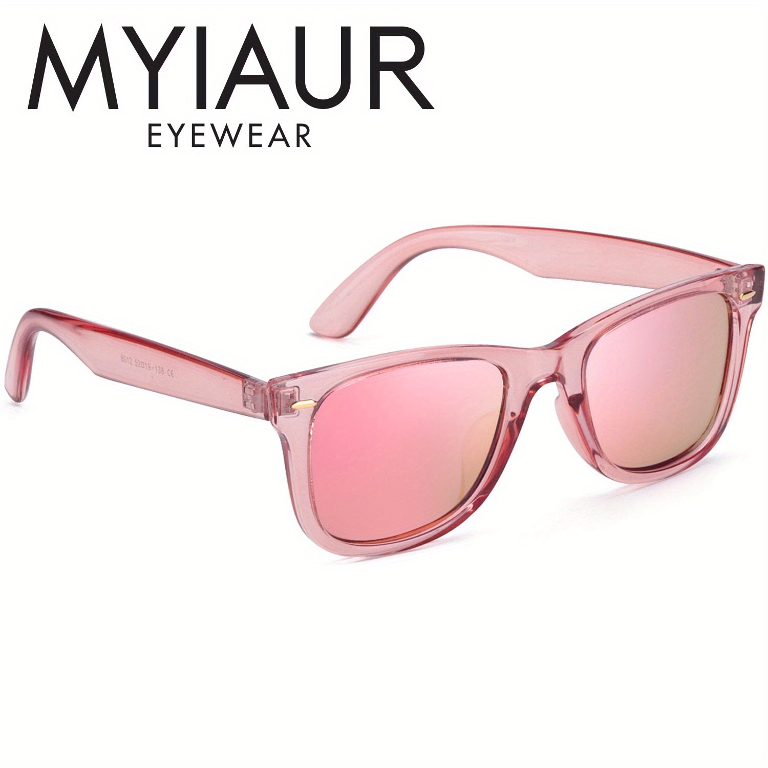 

Myiaur Classic Oversized Glasses For Women, Polarized, Trendy Transparent Frame, Fashion Eyewear