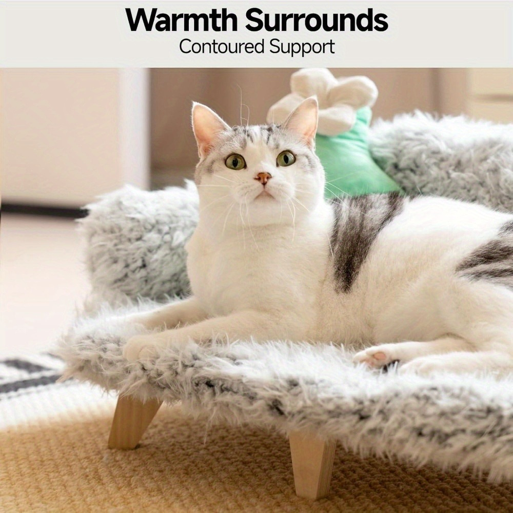 cat bed cat sofa removable washable cover wooden pet sofa Temu