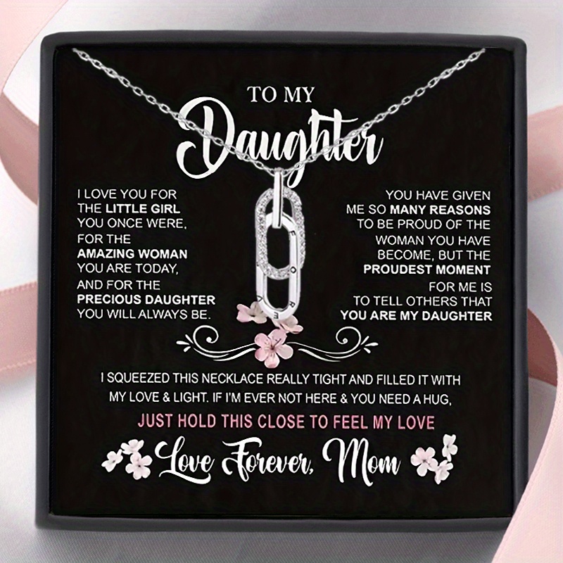 

Mom To Daughter Together Necklace, Family Gift Birthday Gifts Fashion Jewelry Necklace Christmas Gifts