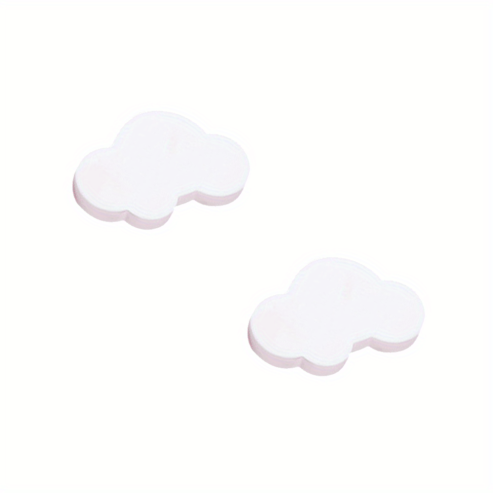 2pcs Cloud Cartoon Pvc Drawer Pulls With Screws, Design, For Kitchen Cabinets, Cupboards & Wardrobes