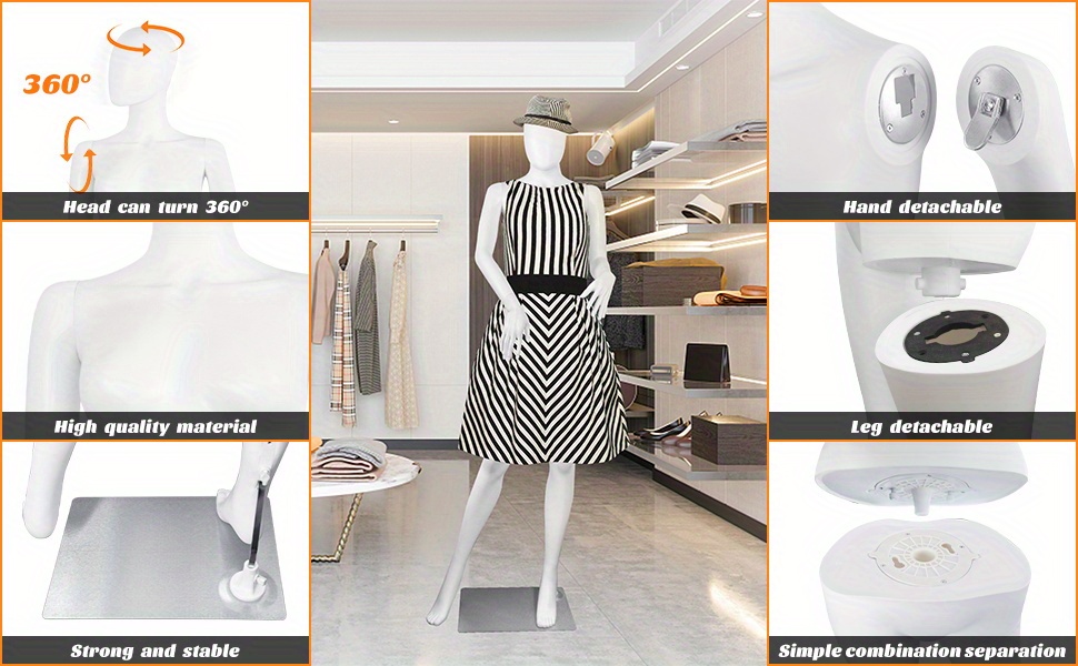 female mannequin dress form faceless 70 inches adjustable Temu