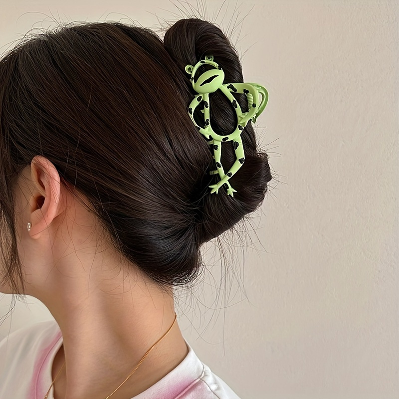 

Cute Metal Claw Clip - Non-slip Ponytail Holder For Women And Girls - Creative Hair Accessory And Gift