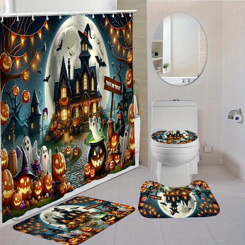 Bathroom shower outlet rug set