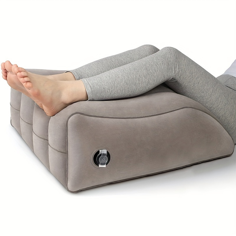 1pc inflatable leg knee   support cushion wedge pillow gently elevates legs to relax muscles comfort   details 1