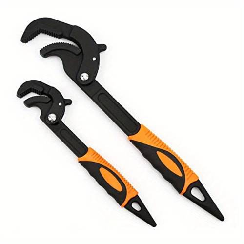 item picture grip pipe wrench for auto repair and 2pcs multi functional universal wrench set self adjusting spanner