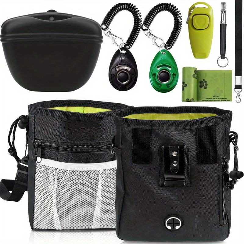 

Complete Dog Training Kit With Waist Bag, 2 , Technology Whistle & Poop Bags - Pet Obedience