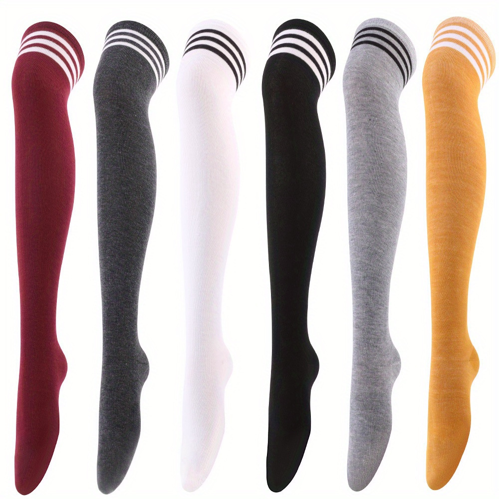 

6pairs Dance Socks Cosplay Women' Bar Knee Length Socks High Socks Women's Socks